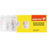 Diamanten W863, gyémántcsiszoló, piros, ISO 016, FG, 3 darab