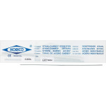Stahlcarbo® Streifen - 12 darabos csomag, piros, einseitig, 3 mm breit, Stärke 0,09 mm - C303L