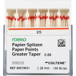 Papírcsúcs, Taper.06 ISO 025, 100 darab