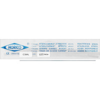 Stahlcarbo®-Streifen mit Lücke - 12 darabos csomag, mit Lücke piros, einseitig, 4 mm breit, Stärke 0,09 mm - C304L