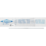 Stahlcarbo®-Streifen mit Lücke - 12 darabos csomag, mit Lücke zöld, einseitig, 6 mm breit, Stärke 0,15 mm - G306L