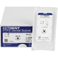 KEYDENT PTFE - 12 darabos csomag, Dental Suture EP 2 (USP 3-0), 50 cm, Nadel DS-15 - 8028001 KEYDENT PTFE - 12 darabos csomag, Dental Suture EP 2 (USP 3-0), 50 cm, Nadel DS-15 - 8028001