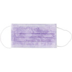 Monoart® Mundschutz Flower - Spenderbox 50 db mit Gummizug, lila - 217122