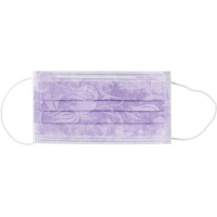 Monoart® Mundschutz Flower - Spenderbox 50 db mit Gummizug, lila - 217122