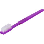 UNIBRUSH Einmal Zahnbürsten Box 100 Zahnbürsten violett