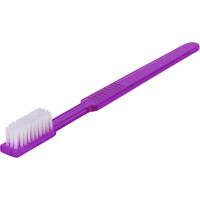 UNIBRUSH Einmal Zahnbürsten Box 100 Zahnbürsten violett