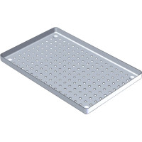 ALUMINIUM TRAY - 1 db, Tray silber 28 x 18 cm, perforált - PN184450-1