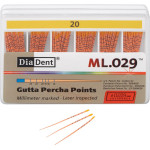 DiaDent® ML.029™ Guttapercha-csúcs, ISO 020, 120 darab DiaDent® ML.029™ Guttapercha-csúcs, ISO 020, 120 darab