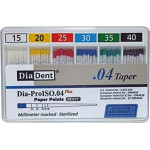 DiaDent® Dia-Pro papírcsúcs, Taper.04, ISO 015-040, 100 darab