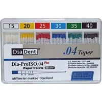 DiaDent® Dia-Pro papírcsúcs, Taper.04, ISO 015-040, 100 darab