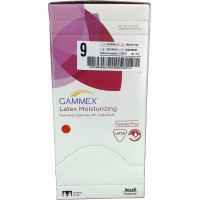 Gammex® Latex Moisturiser - csomag 50 Paar puderfrei, natur, méret 9 - 330049090