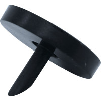 Keimarme Flaschenbelüftung - Stück aus Kunstsoff schwarz