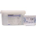 compact lab putty Eco-Set 8 kg Eimer, 5 x 25 ml Tuben cat compact Paste, 2 Dosierlöffel