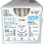 PTFE Nahtmaterial - 12 darabos csomag, 75 cm, Stärke 5/0, 3/8 Kreis, diamantiert, 18 mm - 32.Z3250.00