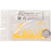 Stop Card + Dispenser, (3,5 x 1 mm), Endo stops, sárga, Szilikon, 100 darab