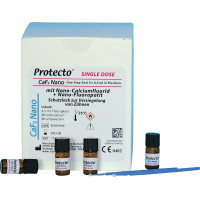 Protecto CaF2 Nano Packung 9 x 0,5 ml Flasche, Mischpaletten, Microbrushes