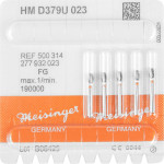 HM-Finierer D0379 - Packung 5 Stück weiß/orange ultra fein, FG, Figur 277 Eiform, 4,2 mm, ISO 018 - 500 314 277 932 018