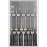 Hedstrom fájlok 174 - Pack Fekete 6 db, 31 mm-es ISO 008