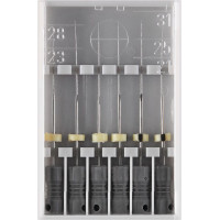 Hedstrom fájlok 174 - Pack Fekete 6 db, 31 mm-es ISO 008