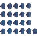 Kronenabnehmer - 20 darabos csomag, kék, autoklávozható - 1113/2 Kronenabnehmer - 20 darabos csomag, kék, autoklávozható - 1113/2