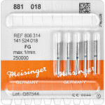 Diamanten 881, gyémántcsiszoló, kék, ISO 018, FG, 5 darab