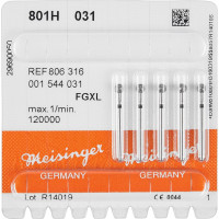 Diamanten 801, gyémántcsiszoló, fekete, ISO 031, FGXL, 5 darab