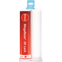 MegaBase® Packung 2 x 50 ml Doppelkartuschen 2K Lack farblos-transparent, tartozék
