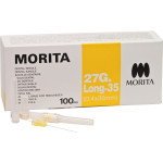 MORITA Kanülen - 100 darabos csomag, 27 GL-35, 0,4 x 35 mm - 7717 MORITA Kanülen - 100 darabos csomag, 27 GL-35, 0,4 x 35 mm - 7717