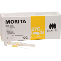 MORITA Kanülen - 100 darabos csomag, 27 GL-35, 0,4 x 35 mm - 7717 MORITA Kanülen - 100 darabos csomag, 27 GL-35, 0,4 x 35 mm - 7717