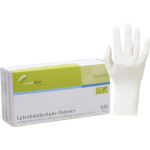 smart Polymer Latexuntersuchungshandschuhe - 100 darabos csomag, púdermentes, fehér, M - 124737