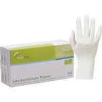 smart Polymer Latexuntersuchungshandschuhe - 100 darabos csomag, púdermentes, fehér, L - 124738