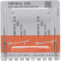 Endo Access Bur 191, endo-fúró, RAL, zöld, Ø 1,8 mm, 31 mm, 2 darab