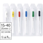 smartdent Hedström-reszelő Sortiment, 25 mm ISO 015-040, 6 darab