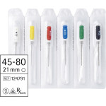 smartdent Hedström-reszelő Sortiment, 21 mm ISO 045-080, 6 darab