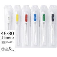 smartdent Hedström-reszelő Sortiment, 21 mm ISO 045-080, 6 darab