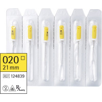 smartdent K-,file, kézi, 21 mm ISO 020, 6 darab