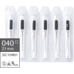 smartdent K-,file, kézi, 21 mm ISO 040, 6 darab