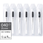 smartdent K-,file, kézi, 25 mm ISO 040, 6 darab