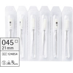 smartdent K-,file, kézi, 21 mm ISO 045, 6 darab