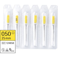 smartdent K-,file, kézi, 25 mm ISO 050, 6 darab