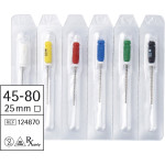 smartdent K-file, kézi, Sortiment, 25 mm ISO 045-080, 6 darab