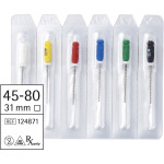 smartdent K-file, kézi, Sortiment, 31 mm ISO 045-080, 6 darab