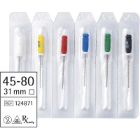 smartdent K-file, kézi, Sortiment, 31 mm ISO 045-080, 6 darab