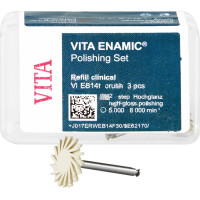 VITA ENAMIC® Polishing szett, Packung 3 Hochglanzpolierer grau, Brush, VI-EB14f
