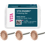 VITA ENAMIC® Polishing szett, Packung 3 Vorpolierer pink, Brush, VI-EB14m
