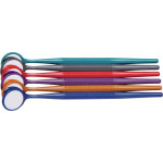 Crystal HD Mundspiegel Thin Grip - Packung 12 Stück sortiert metallic, Größe 4, Ø 22 mm - 50Z353-JWL
