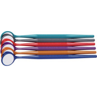 Crystal HD Mundspiegel Thin Grip - Packung 12 Stück sortiert metallic, Größe 4, Ø 22 mm - 50Z353-JWL