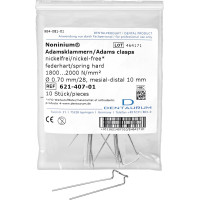 Noninium® Adamsklammern, 10 darabos csomag, Länge 10 mm