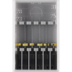 K-Feile 173, reszelő, kézi, 25 mm, ISO 008, 6 darab