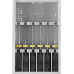 Hedström reszelő 174, fekete, 25 mm ISO 008, 6 darab